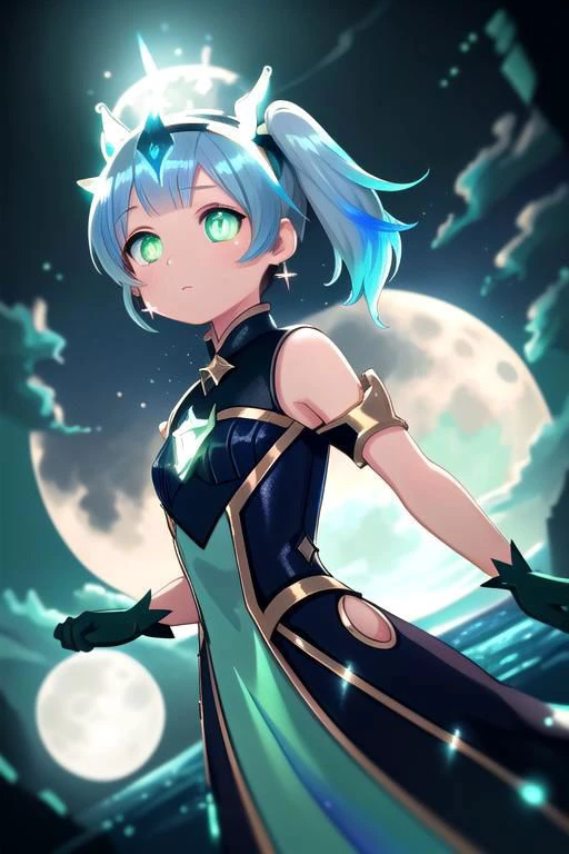 Rnatin, professional image of a cute woman, (frilly elegant glossy dark holographic dress, moon brooch, moon earrings, moon accessories:1.2),
(dragon horns, dragon tail:1.1), (short hair, side ponytail, hair above cheeks, light blue hair with light pink hairtips, gradient hair, multicolored hair:1.2), red eyes, (small breasts, cute face, innocent, shy, pointy ears:1.1), (sparkles, sparkling clothes, sparkles near eyes:1.1),
(intricate aquatic background, underwater, ocean, small fishes, surrounded by exotic fish),
(glowing, glowing eyes, green eyes:1.4),
(absurdres, incredibly absurdres, huge filesize, extremely detailed, High quality texture, physically-based rendering, Ray tracing, octane render, sharp focus, (8k), (4k), (Masterpiece), (Best Quality), extremely detailed, intricate, hyper detailed, illustration, soft lighting, high resolution, sharp detail,)