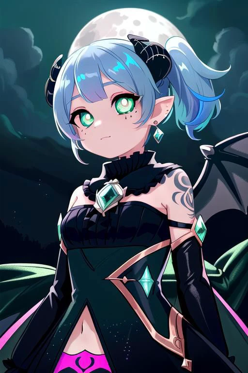 CorruptA, CorruptA, Rnatin, professional image of a cute woman, (frilly elegant glossy dark holographic dress, moon brooch, moon earrings, moon accessories:1.2),
(dragon horns, dragon tail:1.1), (short hair, side ponytail, hair above cheeks, light blue hair with light pink hairtips, gradient hair, multicolored hair:1.2), red eyes, (cute face, innocent, shy, pointy ears:1.1), (sparkles, sparkling clothes, sparkles near eyes:1.1),
(intricate aquatic background, underwater, ocean, small fishes, surrounded by exotic fish),
(pubic tattoo, symbol-shaped pupils, corruption, mind control:1.3),
(black sclera, colored sclera, colored skin, demon wings, demon horns, slit pupils:1.2),
(glowing, glowing eyes, green eyes:1.4),
(absurdres, incredibly absurdres, huge filesize, extremely detailed, High quality texture, physically-based rendering, Ray tracing, octane render, sharp focus, (8k), (4k), (Masterpiece), (Best Quality), extremely detailed, intricate, hyper detailed, illustration, soft lighting, high resolution, sharp detail,)