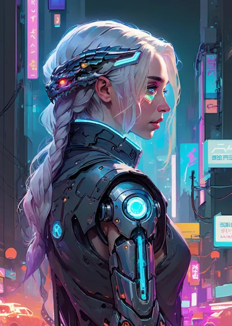 Daenerys Targaryen
mechanical arms, 
sleeveless, 
 hologram,
holographic interface,
digital cityscape, neon lights,
mecha dragons
cyberpunk \(series\),
(anime comic manga abstract  by  moebius James Gilleard  )
[(details:1.2): [ (many small details:1.3) : [ (many ultrasmall details: 1.2):(very detailed ultrasmall edges and microrelief:1.5):0.7 ]: 0.4 ] :0.2]
