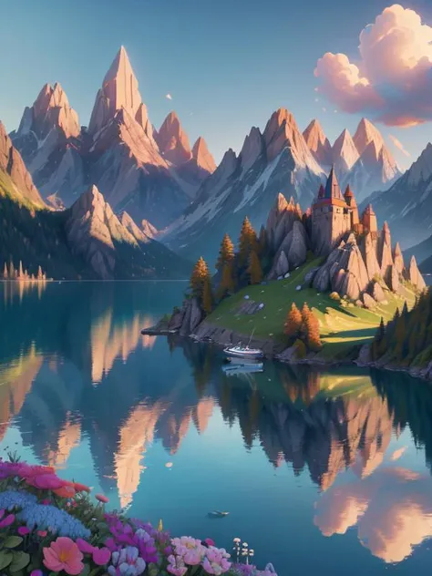 (disney:0. 1), (cartoon:0.1), (pixar:0.4), (3D:0.85),
(UHD:0.75), (detailed background visible:1.2),
small sailboat on a lake, mountains in background,,
<lora:Neonpunkai-8:0.90> Neonpunkai,
reflections
(Style: subsurface scattering, (pui), analog style, realistic, film photography, highres photo, cinematic Lighting, trending on artstation),(Photorealistic:0.70),
(detailed), sharp, HDR, high quality, good resolution, maximalist, masterpiece,