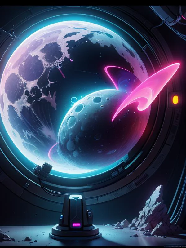 (disney:0. 1), (cartoon:0.1), (pixar:0.4), (3D:1.05),
(UHD:0.75), (detailed background visible:1.2),
(no humans:1.2), scenery, wide view, open door refridgerator in on the moon surface, (planet earth visible in background), ,
<lora:Neonpunkai-8:0.30> Neonpunkai,
(iridescent shimmering:0.75),(bioluminescent:0.65)
(Style: subsurface scattering, (pui), analog style, realistic, film photography, highres photo, cinematic Lighting, trending on artstation),(Photorealistic:0.30),
(detailed), sharp, HDR, high quality, good resolution, maximalist, masterpiece,