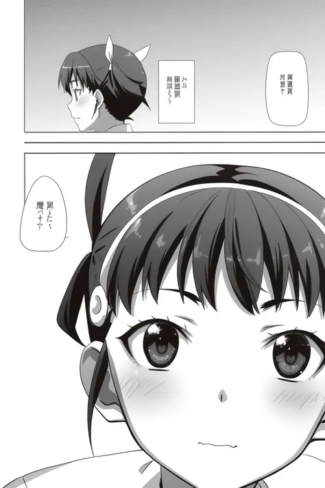<lora:monogatari_hachikuji mayoi:0.7> hachikuji mayoi,
<lora:manga2_by_XUEBI:0.8> monochrome,greyscale,comic, 8k, masterpiece, absurdres, anime,