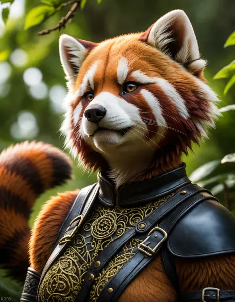 (a anthro red panda_adventurer), (detailed leather outfit),holding sword ,searching for treasure, epic overgrown temple ruin, epic scene, lush plants,dynamic camera, backlight, (close up:1.3), high quality photography, 3 point lighting, flash with softbox, 4k, Canon EOS R3, hdr, smooth, sharp focus, high resolution, award winning photo, 80mm, f2.8, bokeh
BREAK
(masterpiece, best quality, ultra realistic, 4k, 2k, (intricate, high detail:1.2), film photography, soft focus,
RAW photo, photorealistic, analog style, subsurface scattering, photorealism, absurd res), high quality photography, 3 point lighting, flash with softbox, 4k, Canon EOS R3, hdr, smooth, sharp focus, high resolution, award winning photo, 80mm, f2.8, bokeh