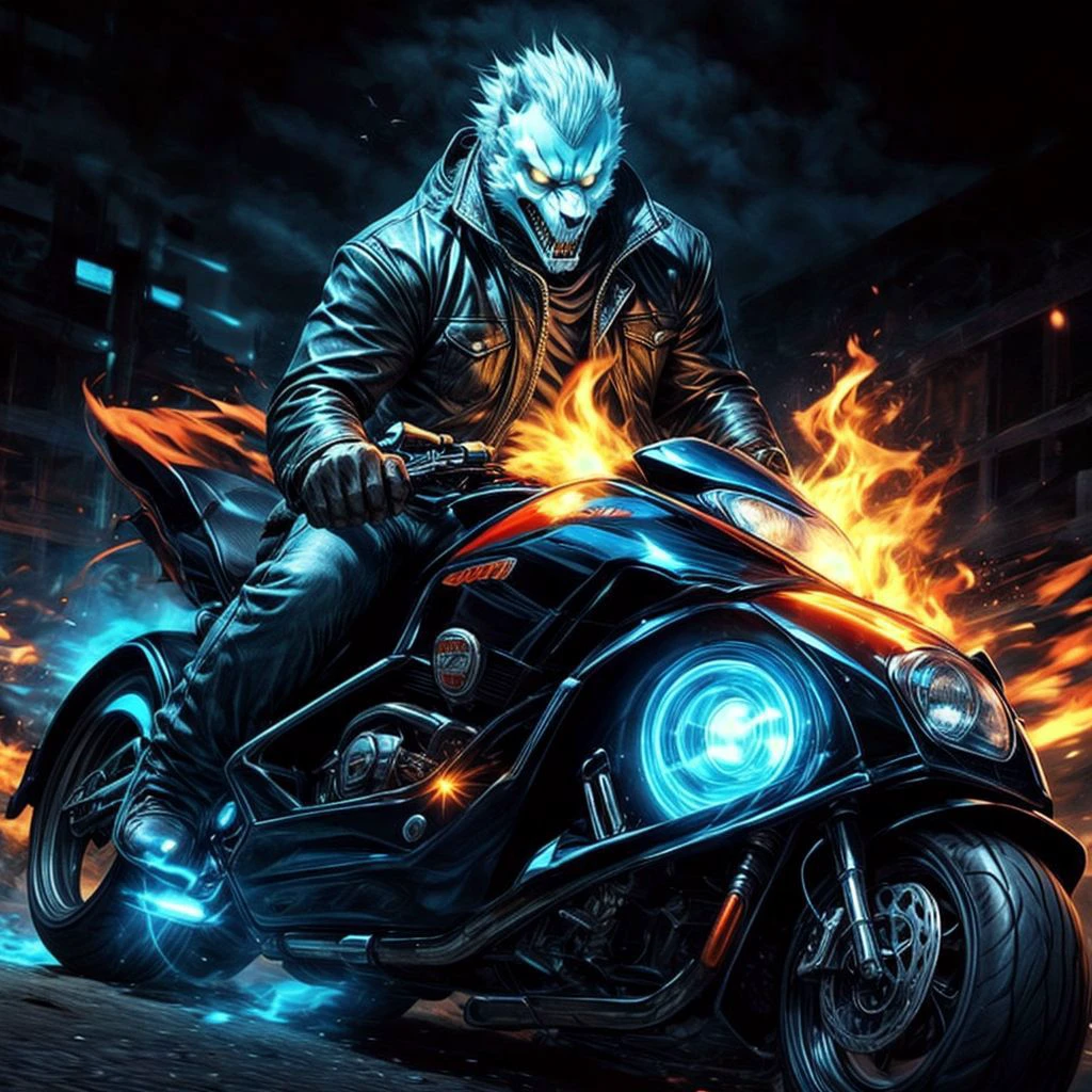 the Spirit of the Ghost Rider ,32k,perfect anatomy, <lora:epi_noiseoffset2:1>, <lora:nj5furry-v2:1><lora:more_details:1.0>
