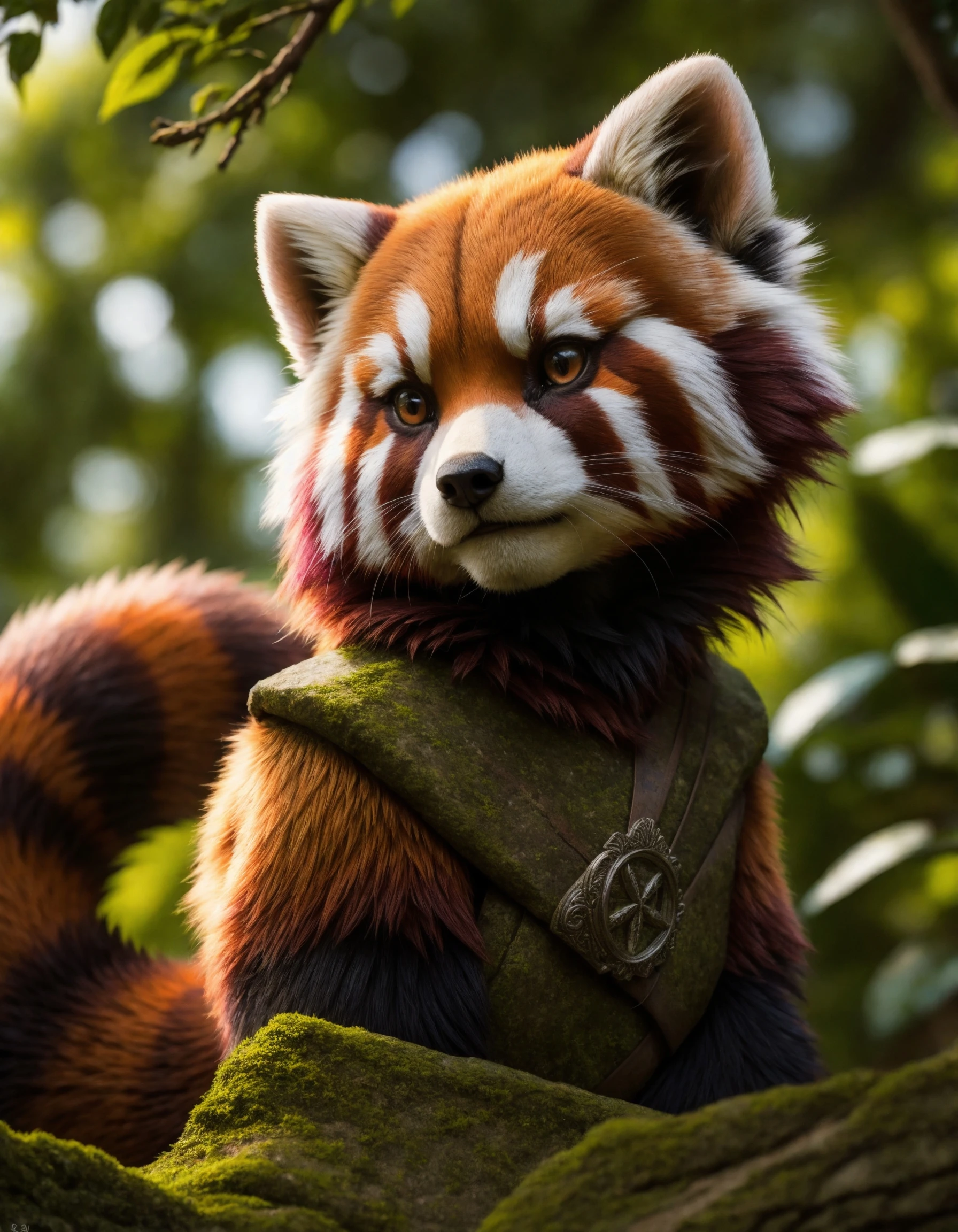 (a red panda_adventurer), (adventurer outfit), searching for treasure, epic overgrown temple ruin, epic scene, lush plants,dynamic camera, backlight, (close up:1.3), high quality photography, 3 point lighting, flash with softbox, 4k, Canon EOS R3, hdr, smooth, sharp focus, high resolution, award winning photo, 80mm, f2.8, bokeh
BREAK
(masterpiece, best quality, ultra realistic, 4k, 2k, (intricate, high detail:1.2), film photography, soft focus,
RAW photo, photorealistic, analog style, subsurface scattering, photorealism, absurd res), high quality photography, 3 point lighting, flash with softbox, 4k, Canon EOS R3, hdr, smooth, sharp focus, high resolution, award winning photo, 80mm, f2.8, bokeh