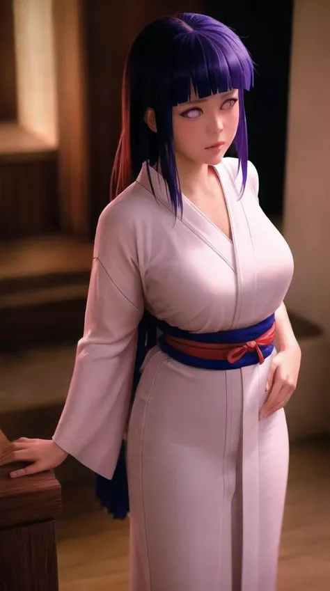 pixel-Hinata as a shrine maiden, 1girl, miko, full body, masterpiece, photorealistic, realistic, (RAW photo, 8k uhd, film grain), caustics, subsurface scattering, dynamic shot, <hypernet:myhands_22k:0.75> <lora:hinata-Hyuga-LoRA:0.75>