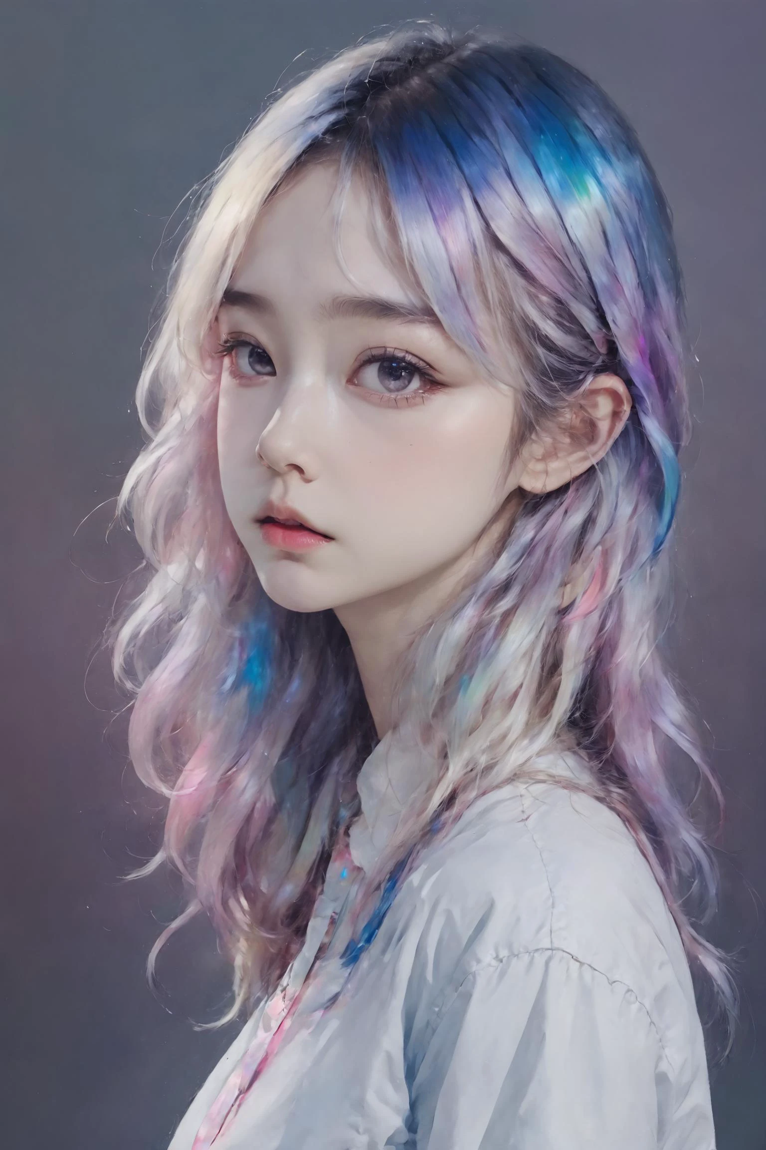iridescent painting, prismatic, holographic, chromatic aberration,
masterpiece, best quality, 1girl, <lora:kwFemale_Beta40-SDXL_v1:1>, asian