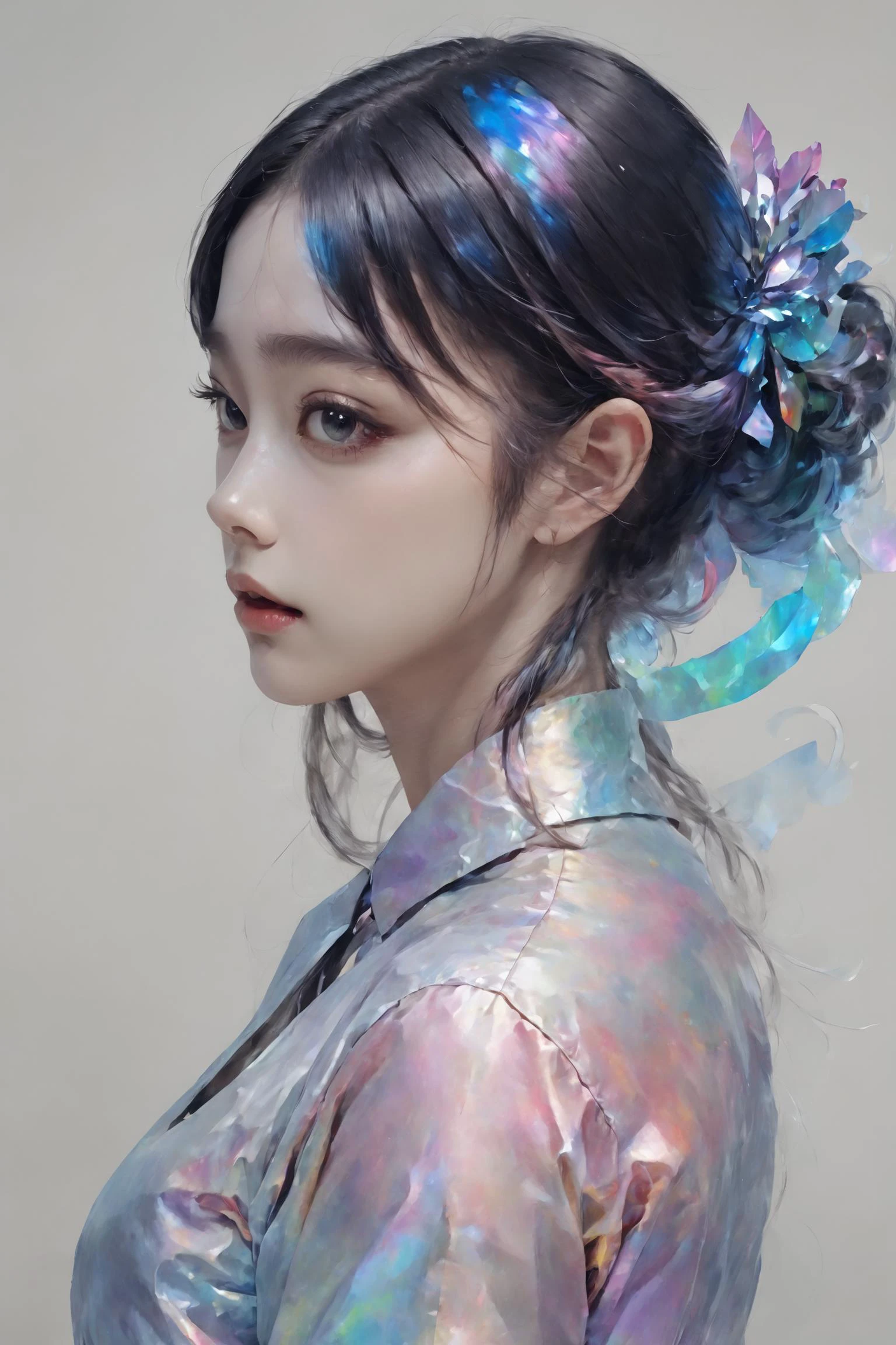 iridescent painting, prismatic, holographic, chromatic aberration,
masterpiece, best quality, 1girl, <lora:kwFemale_Beta40-SDXL_v1:1>, chinese