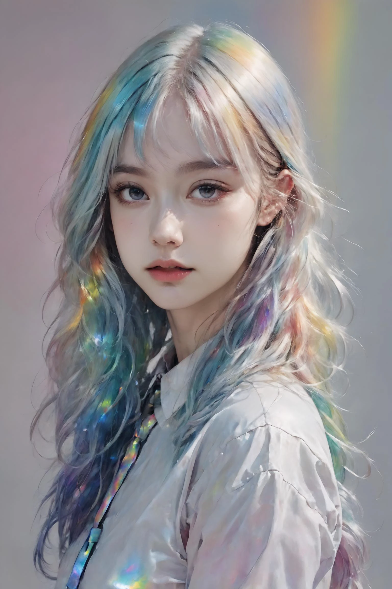 iridescent painting, prismatic, holographic, chromatic aberration,
masterpiece, best quality, 1girl, <lora:kwFemale_Beta40-SDXL_v1:1>,