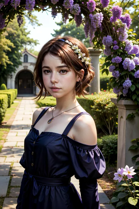 ((ultra detailed, masterpiece, absurdres))
<lora:DPDIMKate:0.9>
DPDIMKate, 1girl, brown hair, brown eyes, dress, Secret Garden with Wisteria-Covered Arch