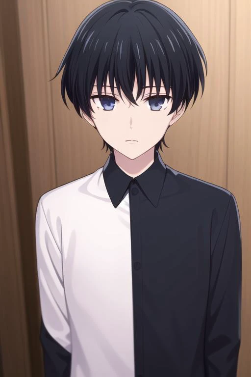 masterpiece, best quality, high quality, 1boy, solo, male focus, looking at viewer, upper body, <lora:hanajima_megumi:0.74>, hanajima_megumi,