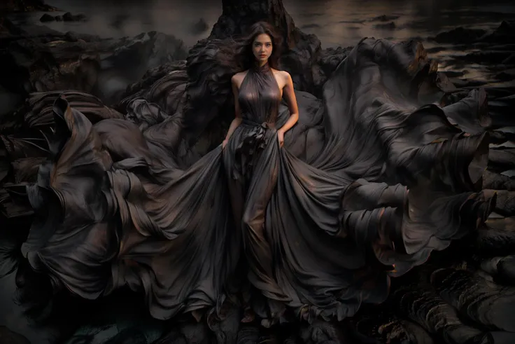 (8k, RAW photo, best quality,masterpiece:1.2),(realistic, photo-realistic:1.37),
1girl,long legs, full body,lava dress,simple background,ocean,
<lora:lavadress2:1> <lora:dressart_SDLife_Chiasedamme_v1.0:0.6> <lora:add_detail:0.3> <lora:more_details:0.3>
