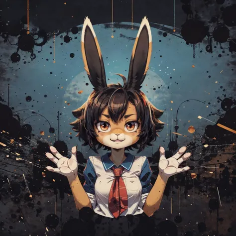 black bunny, woman, perfect face, bunny ears,
cartoon, anime, by_velveteksotica, coloryzed,
anthro, <lora:weight_slider_v2:-0.8>, school uniform, <lora:cute00d:0.6> cute00d, <lora:Sy3:0.6> Sy3