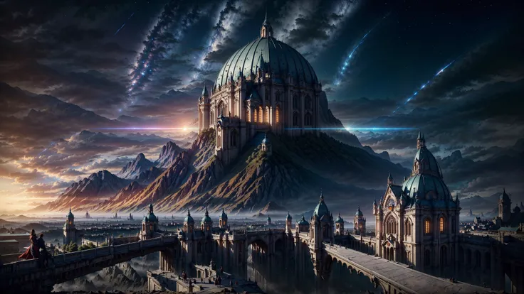 psychopathic masterpiece, architectural existential crisis, voltaic rift, radiant, exuding power, galactic, by greg rutkowski and WLOP and Jessica Rossier and Evgeny Lushpin and Alejandro Burdisio and Andreas Rocha, photograph, intricate, sharp focus, vivid color, (extremely detailed 8k wallpaper)