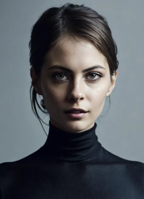 A stunning intricate full color portrait of (sks woman:1), wearing a black turtleneck, epic character composition, by ilya kuvshinov, alessio albi, nina masic, sharp focus, natural lighting, subsurface scattering, f2, 35mm, film grain, <lora:locon_willa_v1_from_v1_64_32:1.25>