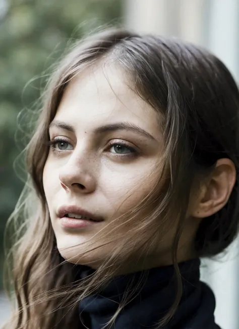 A stunning intricate full color portrait of (sks woman:1), wearing a black turtleneck, epic character composition, by ilya kuvshinov, alessio albi, nina masic, sharp focus, natural lighting, subsurface scattering, f2, 35mm, film grain, <lora:locon_willa_v1_from_v1_64_32:1.25>