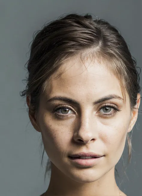 portrait of sks woman, epic (photo, studio lighting, hard light, sony a7, 50 mm, matte skin, pores, colors, hyperdetailed, hyperrealistic), <lora:locon_willa_v1_from_v1_64_32:1.25>