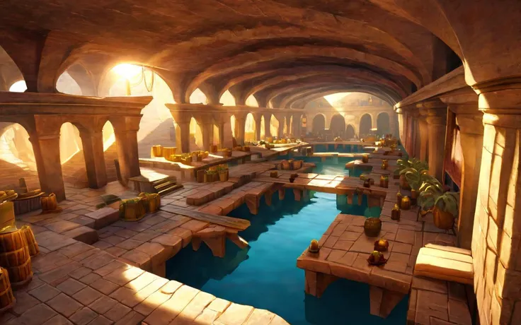 Subterranean Marketplace, Golden Hour
