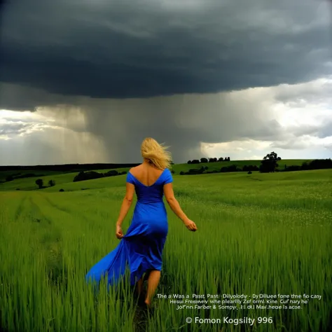 it was a shadowy cloudy day feeling like the breeze of a fresh summer rain over a heavenly landscape across a terrestrial horizon, she was there with me, we were both happy together, I loved her smile, her golden hair were freely floating in the wind gracefully playing with her face, it was in 1999 and I still cry when I remember these fong memories of a past diluted in the eternity forever lost in the oblivion
