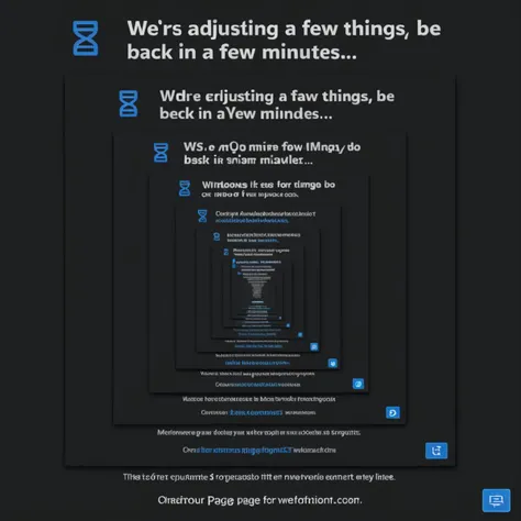 endless recursion of text windows of the civitai maintenance mode browser page, gray background
