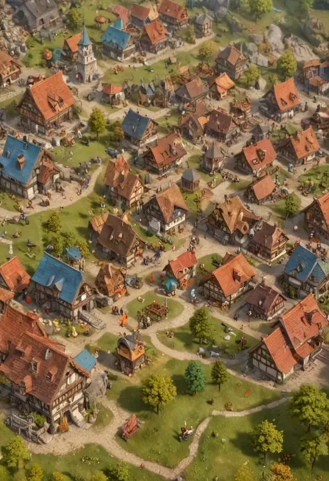 Masterpiece
4k
High quality
Isometric view from a vast beautiful landscape
Village
3d anime style
Beautiful stylish Medieval buildings
Fantasy style
(((Stylish)))
Colourful, saturated
Game concept, huge machines, a village building a huge moving machine
isometric view
Diversity in buildings in a village, stylish village