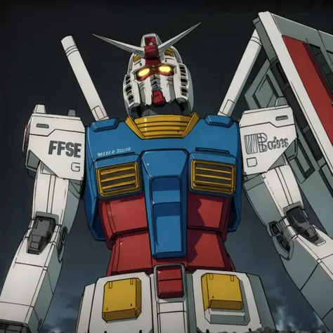 masterpiece,high quality,
<lora:gundam001:0.7>,
gundam,mobilesuit,glowing eyes,