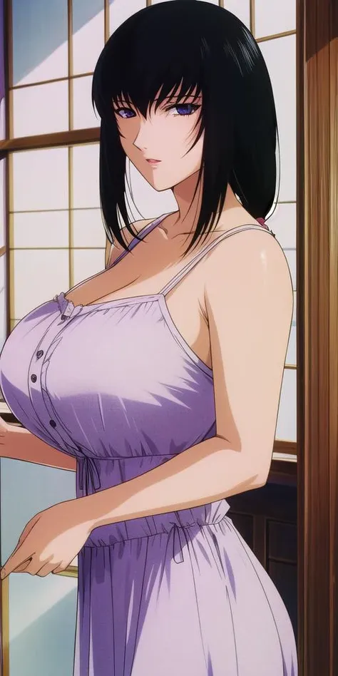 sexy pose, showing armpits, flowers bikini, black skirt, office room background, momiji, anime cels style, best quality, high resolution, 1girl, (huge breasts:1.2), mature woman, 27 yo, beautiful face, black hair, long hair, brown eyes, cowboy shot, light smile, blushing, lipstick