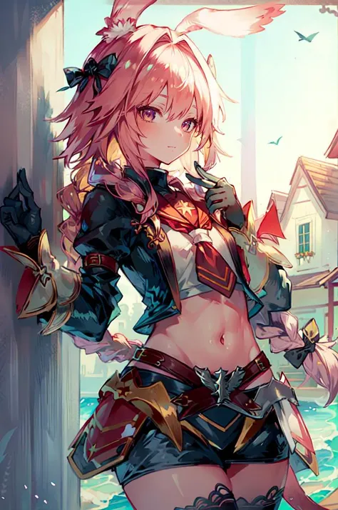 masterpiece, best quality, ultra-detailed, illustration, extremely detailed CG unity 8k,(1girl:1.35), (((crowd and onlookers))),(skimpy:1.45),Gorgeous embroidery, frills, (steampunk),groin, side_slit, white elbow_gloves, male focus, purple eyes, otoko no ko, boy with (fair skin:1.11) and (flat chest:1.5),(washboard:1.35) breasts, no breasts, (wide hips:1.0),(thick thighs:1.0), wet, oiled, wet skin, (skindentation), jewelry, bracelet, brown belt, cyan hair, long hair, steam, short_sleeves, juliet_sleeves, flower hair ornament, sweat, border, chain, capelet, hairclip ,bowtie, shiny skin, FOG, (onlookers in the background), park with lots of people, Clouds, embarrassed, SMILE, (closed_mouth:1.2), (bags), stylish pose,++++++++++, tassels, SIDE, <lora:Astolfo v3 last:1>