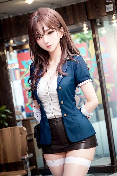 Nikon RAW photo,8 k,Fujifilm XT3,masterpiece, best quality, realistic, photorealistic,ultra detailed,1girl,solo,
(stewardess uniform,  cleavage:1.2), pantyhose, smile, sexy, erotic,seductive, mature female, short hair, (large breasts:1.2), skindentation, tall ,narrow waist, thighs, wide hips,eyeliner, eyelashes, perfect face, detailed eyes, facial lighting, indoor stadium, audience, crowd, looking at viewer(masterpiece, high quality:1.2),(stewardess uniform, panty, bottomless, cleavage:1.2), pantyhose
<lora:WJSN__Eunseo:1> ,