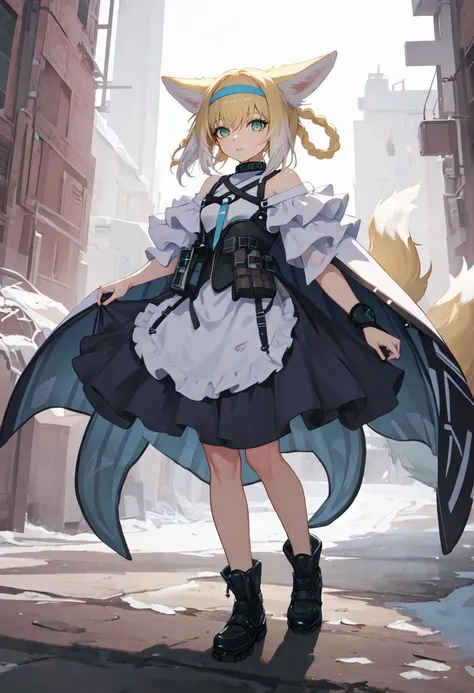 (safe:1.10), best quality, masterpiece, highres, solo, (suzuran_arknights:1.10), full body, 14 <lora:suzuran_arknights:0.80>