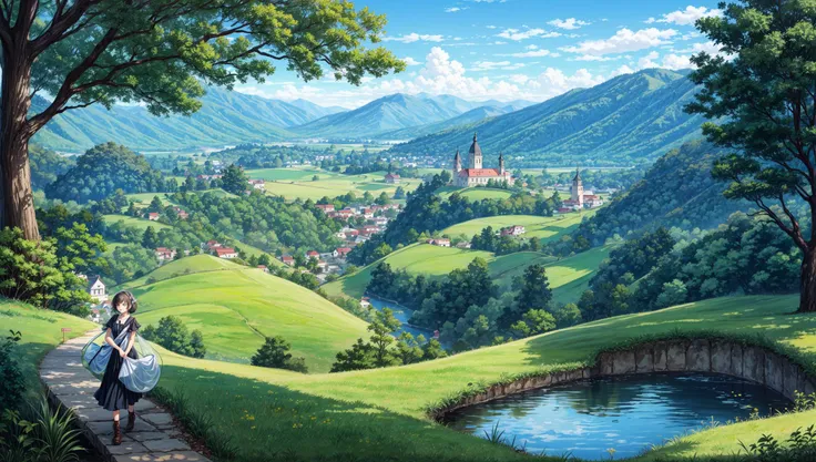 Cute landscape,fairy tale,calm atmosphere,<lora:add_detail:1>,