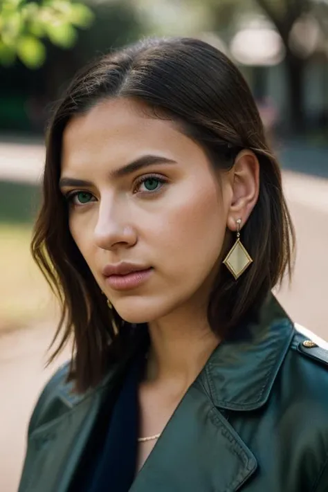 Realistic photo of a beautiful sc4rl3ttj-v2 woman, 1girl, solo, blonde hair, jewelry, green eyes, earrings, lips, looking to the side, looking away, portrait, realistic, soft lighting, professional Photography, Photorealistic, detailed, RAW, analog, sharp focus, 8k, HD, DSLR, high quality, Fujifilm XT3, film grain, award winning, masterpiece<lora:sc4rl3ttj-v2:1.0>