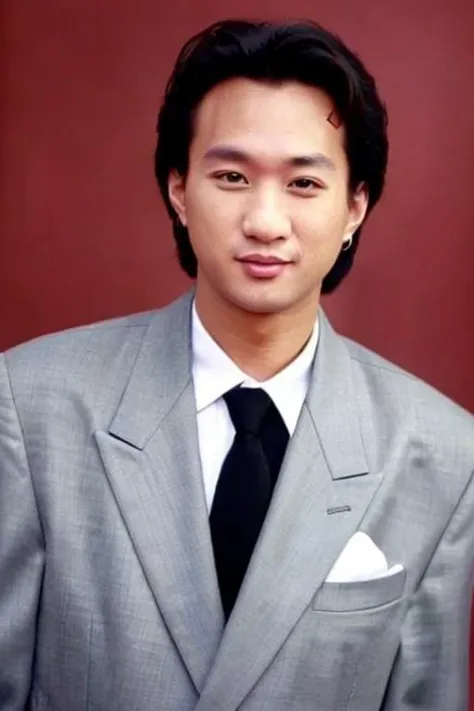 photo of (K34nuR33v3s-400:1), a men as a movie star, (portrait:1.2), (half body:1.2),(face focus:1), modelshoot style, (extremely detailed CG unity 8k wallpaper), Intricate, High Detail, Sharp focus, dramatic,photorealistic painting art by midjourney and greg rutkowski , ((movie premiere gala)), ((standing on the red carpet)), ((paparazzi in the background)), (looking at viewer), (detailed pupils:1.2), (elegant suit:1.3) <lora:huangjiaju_20230701132334:0.8>
