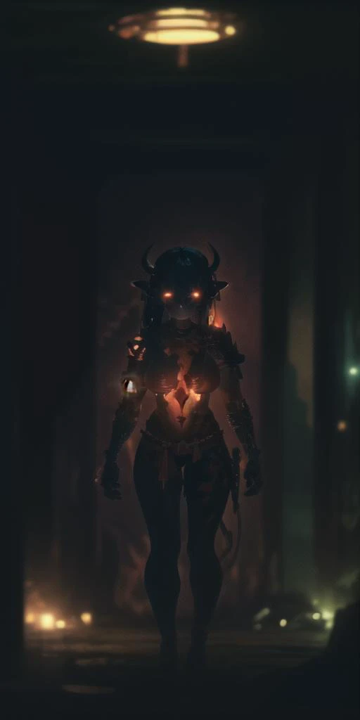 cyborg woman embedded in the wall, soaking wet of blood, (body made of mechanical parts, blood, protruding bones, torn skin, cables, wires), ((torn T-shirt on the body)), tubes in the neck, open wounds, bloody eyes, perfect face, (insane details, insane, details, intricate details, hyperdetailed:1.4), ((Minotaur)), girl, big breasts, (creature, monster, moody forest), (UHD, 8K, ultra detailed, looking at the camera, highly detailed, best quality, best aesthetic, high detail, amazing detail, masterful, work of a master, highly detailed background, shallow depth of field, photorealistic, RAW image, 8k high resolution, ray tracing, realistic, dark, volumetric lighting), shoulder armor, loincloth,