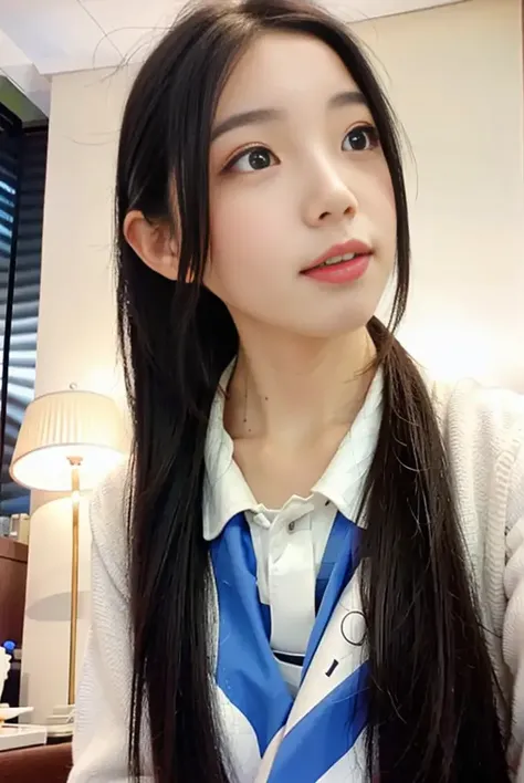 8k, best quality, ultra realistic,(photorealistic:1.37),high res,1girl, (sakuragaoka high school uniform:1.5),(floating hair:1.2), (skindentation), (professional lighting),(huge breasts:1.2),ultra-detailed,(shiny skin:1.3),(plump:1.25), (blouse:1.35), (light particles, lens flare, glowing particles:0.6),(dynamic pose:1.15), specular lighting, soft lighting, sunlight, looking at viewer, (small head:1.47), pureerosface_v1, <lora:xinxiaomeng:1>
