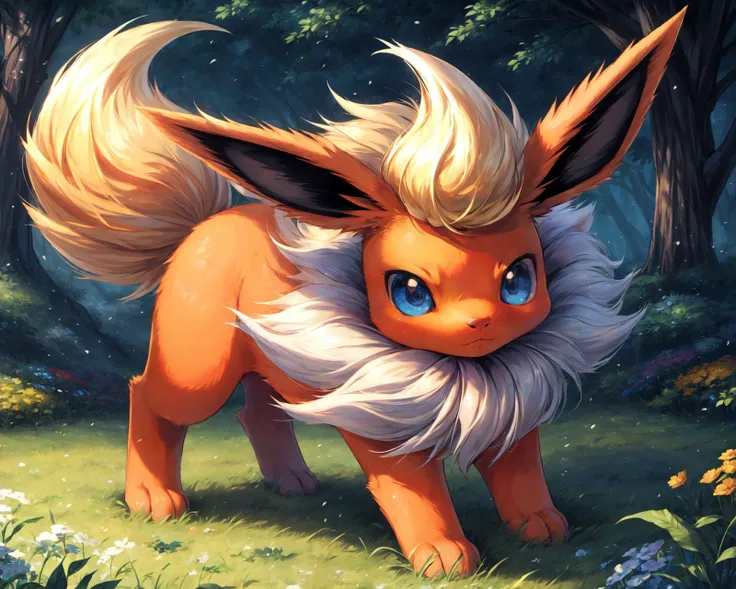 animal, no humans, solo, masterpiece, <lora:add_detail:0.7>, <lora:furryEeveelutionLora_v2:0.8> flareon, horse