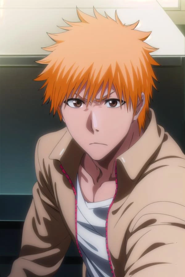 ichigokurosaki, <lora:ichigokurosaki-lora-nochekaiser:1>,
ichigo kurosaki, short hair, orange hair, spiked hair, (brown eyes:1.5),
BREAK shirt, long sleeves, school uniform, jacket, white shirt, open clothes, open jacket, grey jacket,
BREAK looking at viewer, upper body,
BREAK indoors, classroom,
BREAK <lyco:GoodHands-beta2:1>, (masterpiece:1.2), best quality, high resolution, unity 8k wallpaper, (illustration:0.8), (beautiful detailed eyes:1.6), extremely detailed face, perfect lighting, extremely detailed CG, (perfect hands, perfect anatomy),