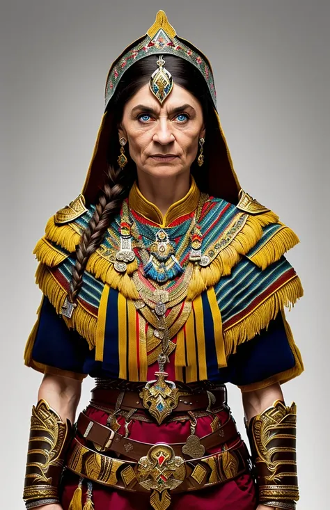 photograph of (((Olga))) tk_char warrior, highly detailed, award winning image, 16k