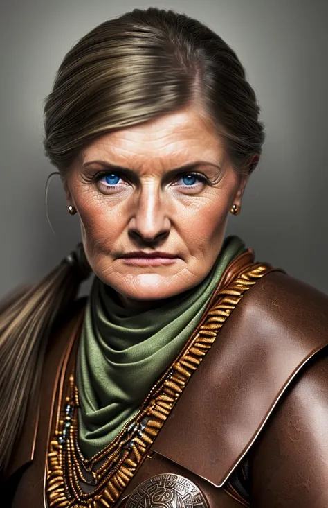 photograph of (((Nickole Ciszak))) tk_char warrior, highly detailed, award winning image, 16k