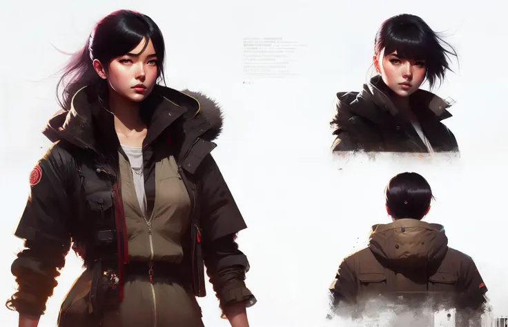 elegant girl in urban outfit, cute fine face, rounded eyes, digital painting, fan art, pixiv, by Ilya Kuvshinov, katsuhiro otomo ghost-in-the-shell, magali villeneuve, artgerm, Jeremy Lipkin and Michael Garmash and Rob Rey