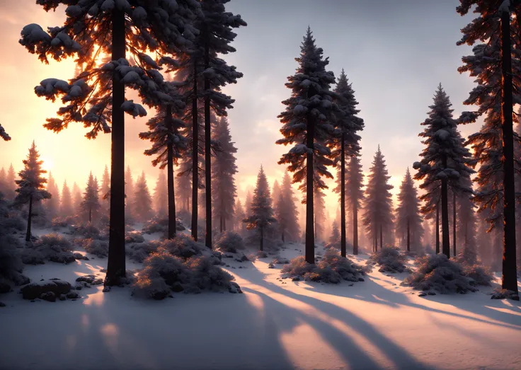 drawing of covered in snow Medivel large forest clouldy at sunset ,(((tk_env))) style, with people walking around, fine details, award winning image, highly detailed, 16k, cinematic perspective, ((video game environment concept art style)), pretty colors, asymmetrical camera composition, cinematic environment