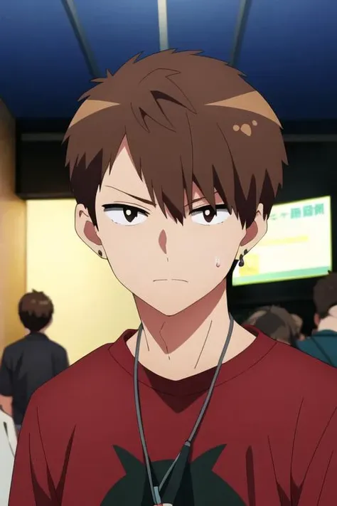 masterpiece, best quality, illustration, 1boy, solo, male focus, looking at viewer, , depth of field, <lora:ryuuya_romantic_killer:0.72>, ryuuya_romantic_killer, brown hair, , gakuran,