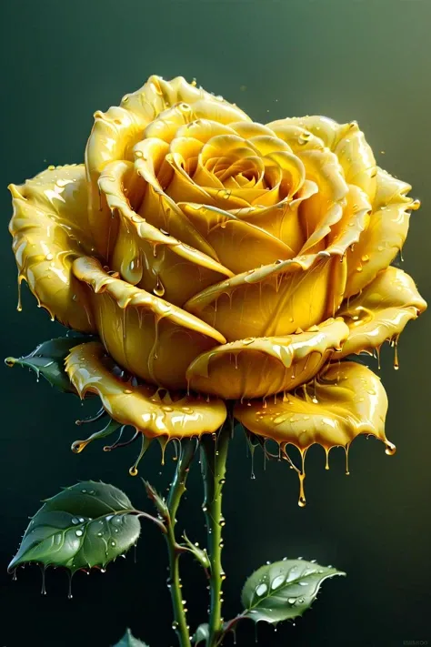 ral-melting,<lora:ral-melting:0.85>,<lora:xl_more_art-full_v1:0.5>,
A yellow rose made of transparent glass,
by Kim Soo-ja,Realistic,Glass-flowered Dewdrops,Transparent Glass-flowered,Realistically Expressing Flowers,Sparkling Sunshine,One Flower symbolizes breathtaking beauty,Centered in Perfect Composition,Complex Details Showing Unique and Enchanting Elements,Very Detailed Digital Painting,Golden Ratio,Dramatic Lighting,Very Realistic,