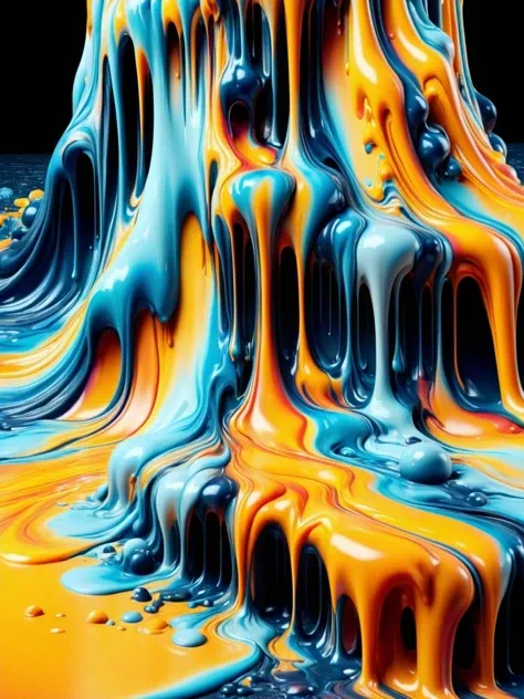 Ral-melting animation where different textures and materials appear to melt and blend together, exploring the boundaries between solidity and fluidity, and creating a captivating visual spectacle. <lora:ral-melting:1> <lora:EnvyBetterHiresFixXL01:0:hr=1>