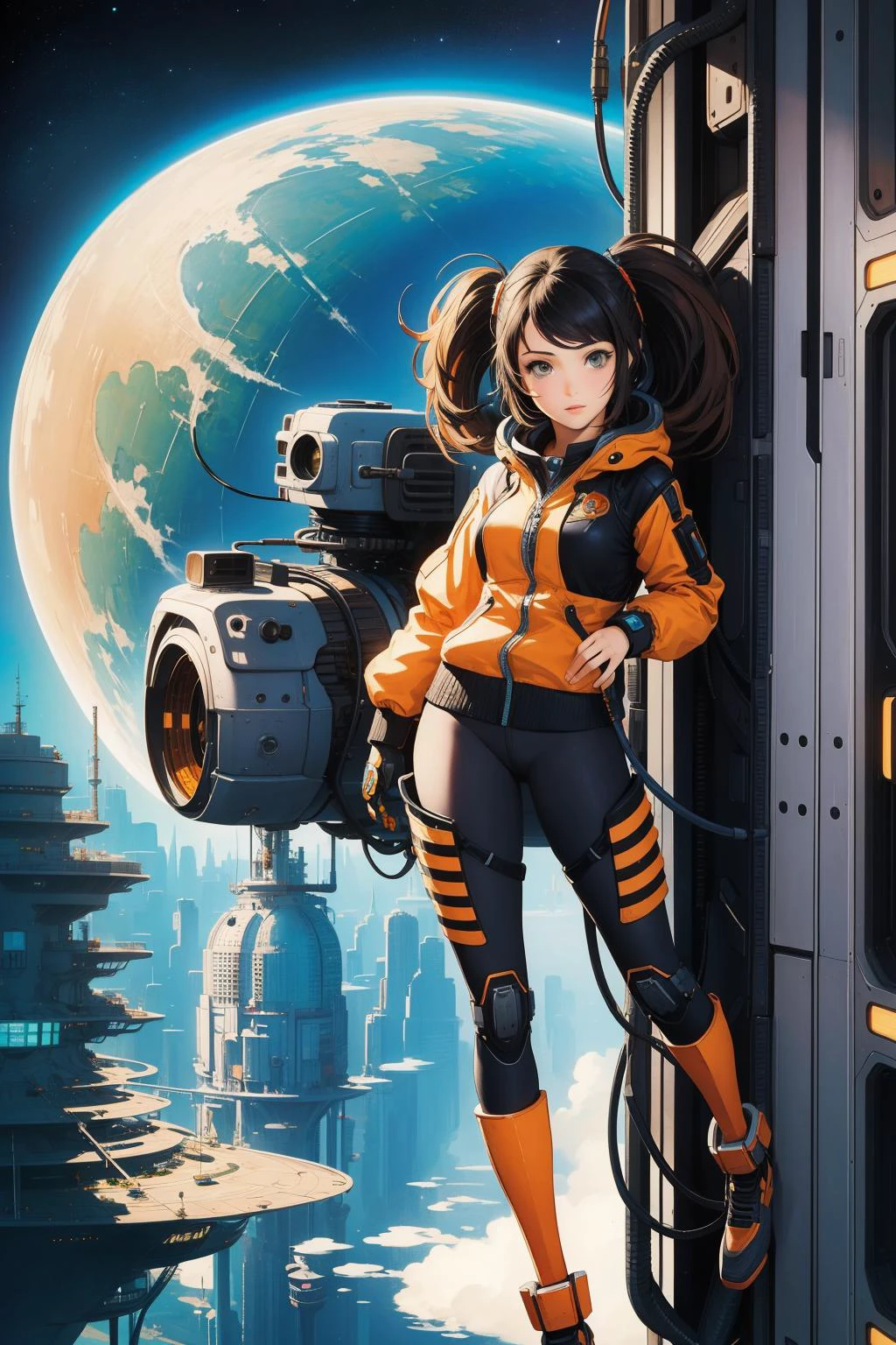 1girl, (art by Dan McPharlin:1.2) and (John Cassavetes:0.7) and (Greg Staples:1.0) , [dark Anime, intricate details, extreme wide shot of a Complex [Ruined:Vintage:1] fluorescent pink ([Nightingale|Pear]:1.3) , the Nightingale is Campaigning for a cause, in Obsidian Aquamarine garb tailored by David Koma with Lobster ornaments, Vivacious pose, forest and Water lily pad background, spring city and lake, Hazy conditions, Bokeh, Simple and clean, Fairy-Tale, decal art, broad lighting, 800mm lens, anaglyph filter, icon style, opulent, unreal engine, wallpaper::6]