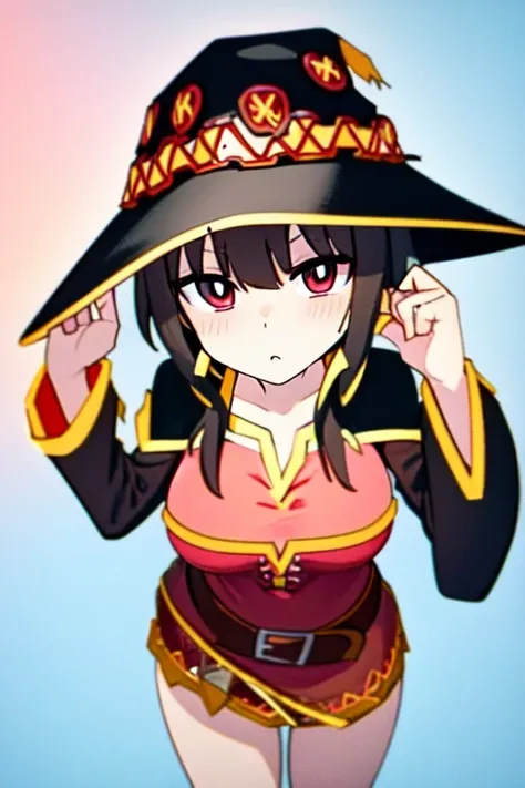 masterpiece, best quality, <lora:pantyAndStocking_v1:0.8>, megumin, large breasts,