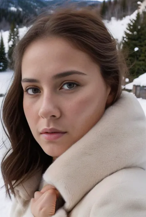 realistic analog photo, award winning photo,
1girl, (shivering, freezing:1.1), (rosy cheeks and nose tip:1.2), rubbing hands, (worried look:1.1),
<lora:edgWinterDressCode:0.75> wearing edgwdc, fur lined coat, latex coat,
Style-Winter
BREAK
Claudia, feminine woman, 24 yearsold,
fit body, toned body, lithe body, supple body,
pert d cups,
sunburnt skin, tanlines, birthmarks,
shoulderlength auburn wavey hair,
oblong face, fine features, arched eyebrows
heterochromia, round eyes,
fleshy upturned nose,
thin lips, upturned lips ,
RAW, highres, 8k, uhd, High Dynamic Range, tonemapping, crisp details,