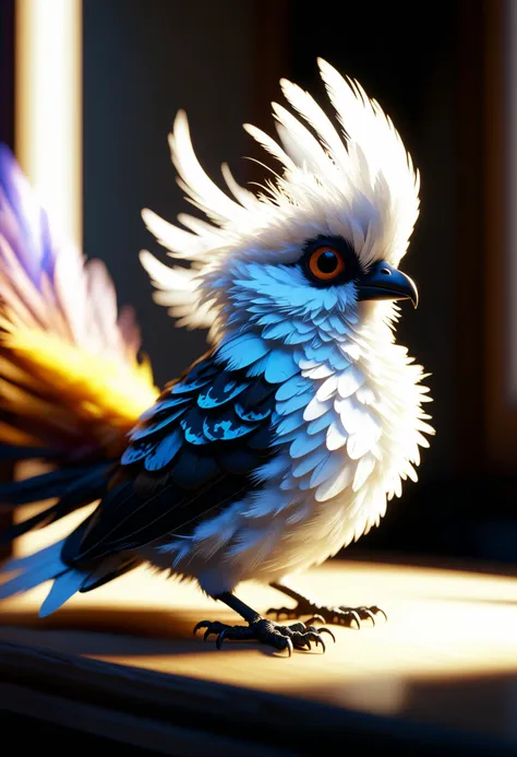 beautiful photo of a snarkle, pluffy feathers, dynamic motiffs, highly detailed, captivating, alluring beauty, cute-overload.
(ultra high resolution, highly detailed:1.5), (cinematic), (volumetric lighting, volumetric shadows:1.2), Amazing, (8k details), (photorealistic:1.4), (warm lighting, ray tracing, dynamic lighting:1.2)
<lora:detailed_notrigger:0.666> <lora:DetailedEyes_V3:0.777> <lora:artfullyMENTALITY_SDXL_V1:0.888> artmntll