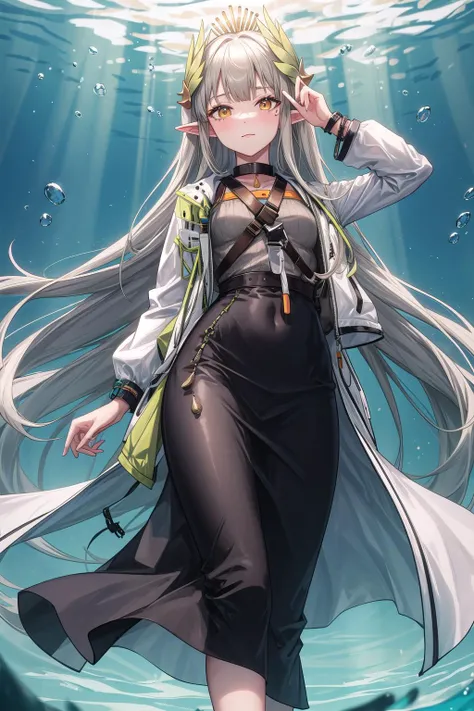 (masterpiece, best quality, ), Two-shot, from below,
BREAK
<lora:add_detail:0.5>, <lora:muelsyse_arknights:0.85>, (muelsyse_arknights:1.1),
BREAK
long skirt,
BREAK
anxious, feminine pose, An underwater coral cave with rays of sunlight breaking through,