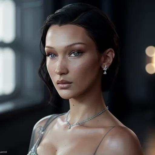 BellaHadid, masterpiece, best quality, highest quality, cinematic lighting, (volumetric lighting), extremely detailed CG unity 8k wallpaper, focused, 8k wallpaper, 4k wallpaper, extremely detailed, ultra realistic, photorealistic, sharp focus, absurdres, (HDR:1.2), (high contrast), photograph, detailed and intricate, instagram, portrait, highly detailed, digital painting, artstation, concept art, smooth, sharp focus, illustration, cinematic lighting, Style-Princess, <lora:BellaHadid:0.8>